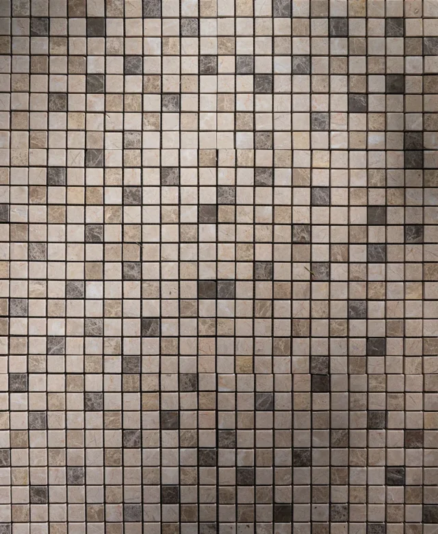 Mix Polierter Marmor Mosaik 2,3 x 2,3 cm
